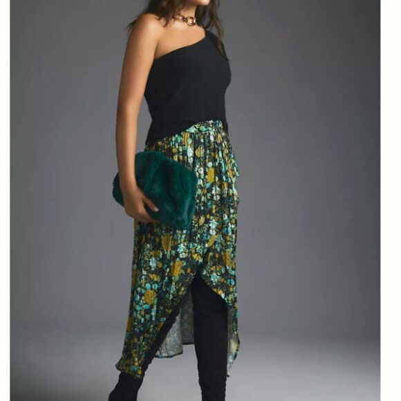 Anthropologie Dresses & Skirts - Maeve Layered Floral Midi Skirt New With Tags